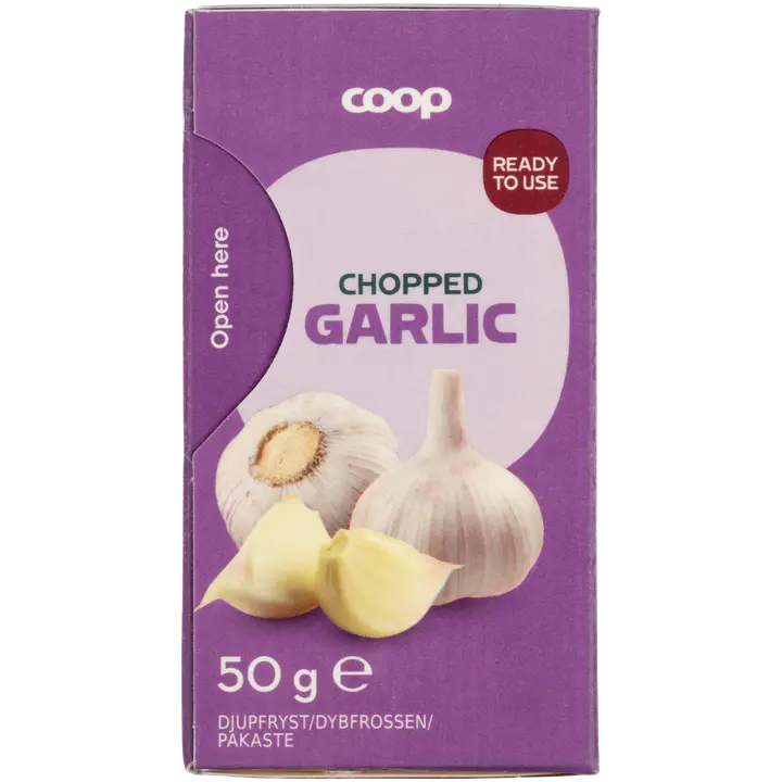 Coop hienonnettu valkosipuli 50 g pakaste