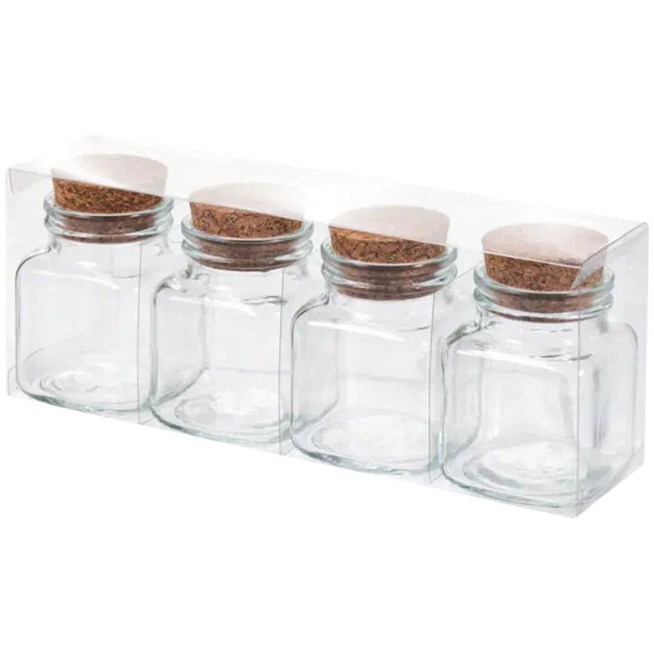 Klaaspurkide komplekt 4 tk