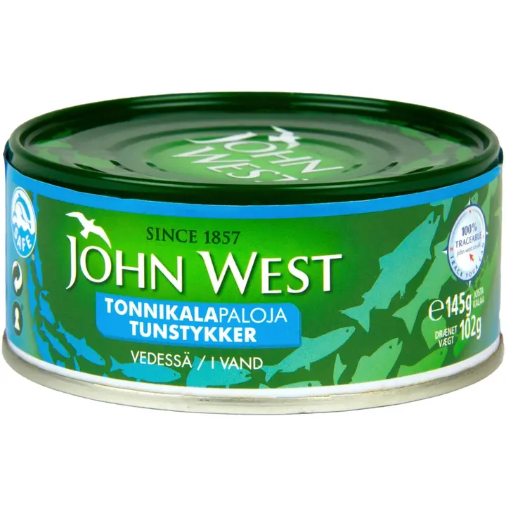 John West Tonnikalapaloja vedessä 145/102g