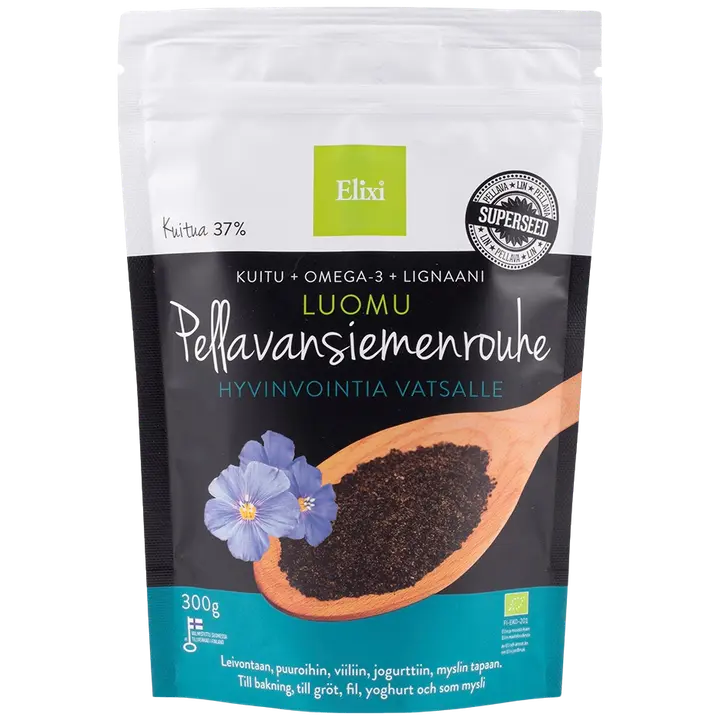 Elixi Luomu Pellavansiemenrouhe 300g
