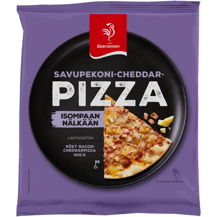 Saarioinen Savupekoni-cheddar pizza 300g