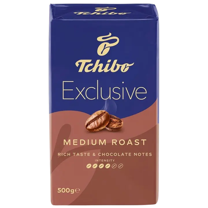 Tchibo Exclusive jahvatatud kohv, keskmine röst 500g