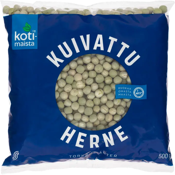 Kotimaista kuivatatud herned 500 g