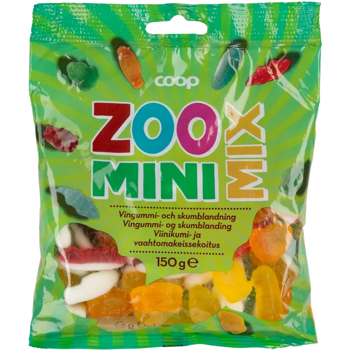 Coop Zoo Mini Mix makeispussi 150 g
