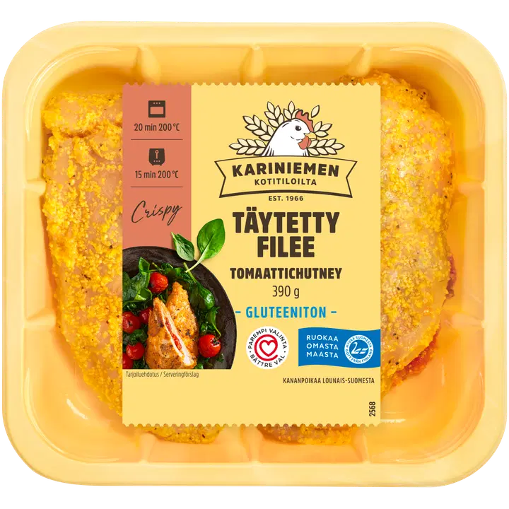 Kariniemen Kananpojan Täytetty filee tomaatti chutney 390 g