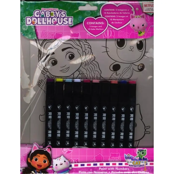 GABBYS DOLLHOUSE VÄRVI NUMBRI JÄRGI