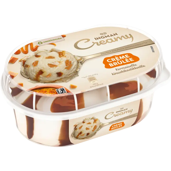 Ingman Creamy Crème Brûlée Jäätelö 850ml/458g