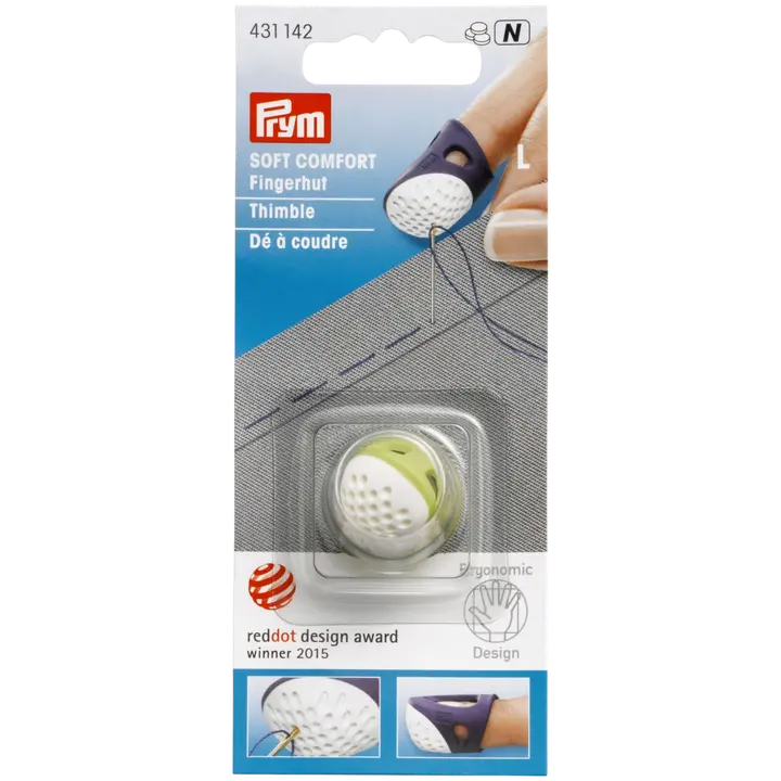 Prym ergonominen sormustin L lime