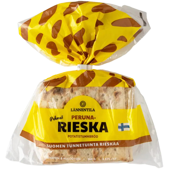 Lännentilan Leipomon perunarieskaset 6 kpl 260g