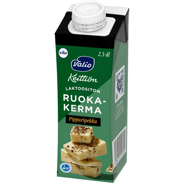 Valio Keittiön ruokakerma Pippuripekka pippurijuusto UHT laktoositon 2,5 dl