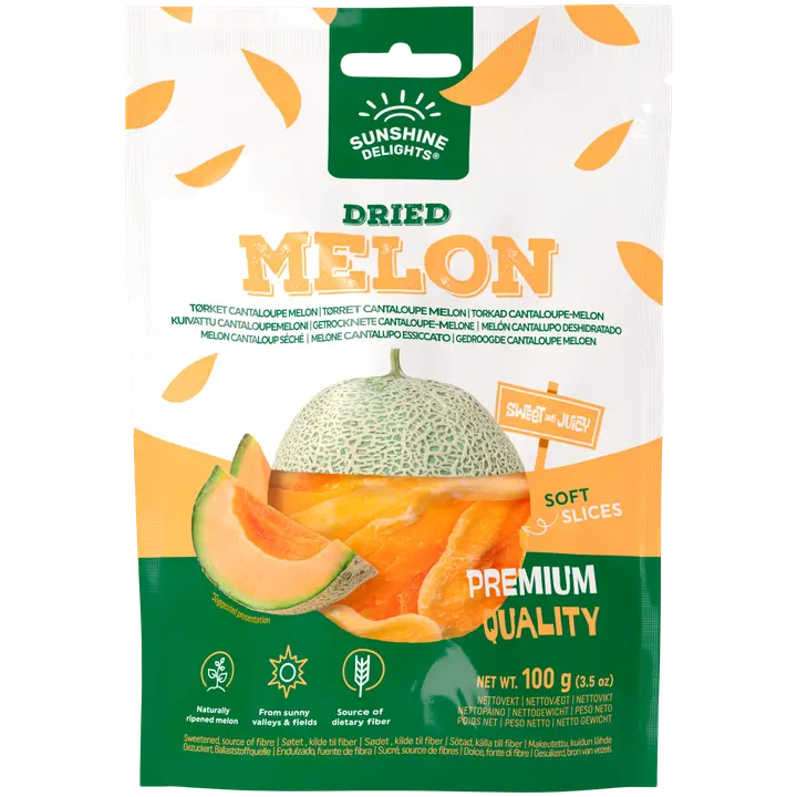 Sunshine Delights Kuivattu meloni 100g