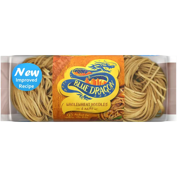 Blue Dragon kuivattu täysjyvävehnänuudeli 300g