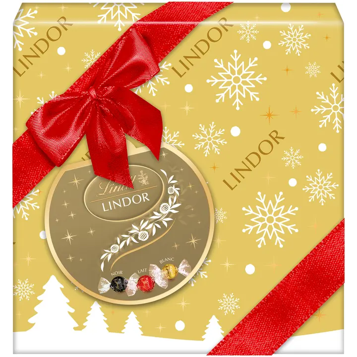 Lindt Lindor Sekoitus täyte suklaakuula maito valko tumma lahjapakkaus 287g