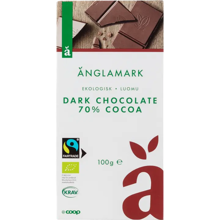 Änglamark tumma suklaa 70 % luomu 100 g