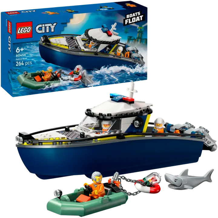 LEGO® City Police 60456 Takaa-ajo poliisiveneellä