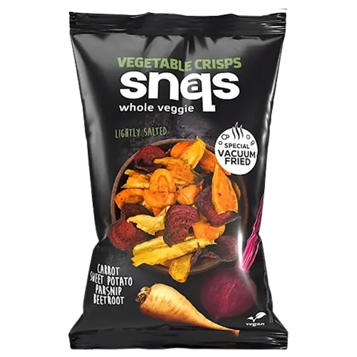 Snaqs köögiviljachipsid (porgand, bataat, pastinaak, peet)