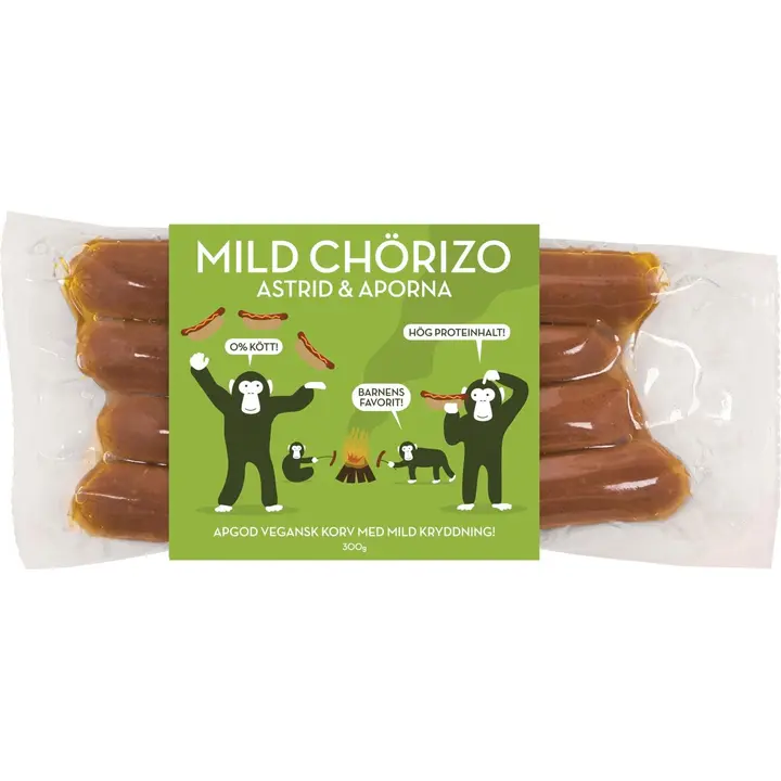 Astrid&Aporna Mild Chörizo maustettu kasvismakkara 300g