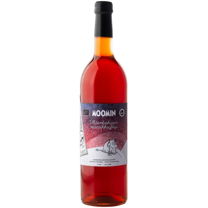 Poikain Parhaat MOOMIN® Luomumansikkaglögi 0,75l FI-EKO-201
