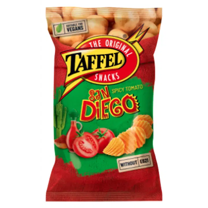 Taffel San Diego vürtsika tomati maitselised kartulilaastud 180g