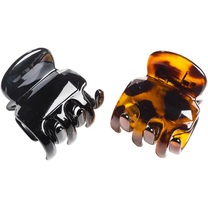 Cailap Hiussoljet 2kpl musta/ruskea 3,5cm