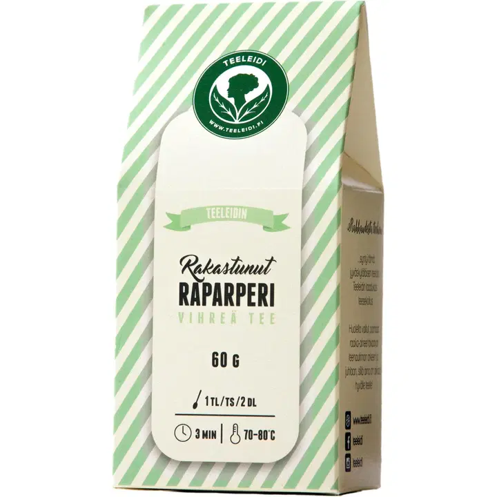 Teeleidi 60g Rakastunut Raparperi vihreä tee