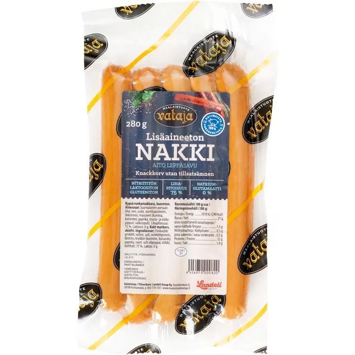 Vataja Lisäaineeton nakki 280g