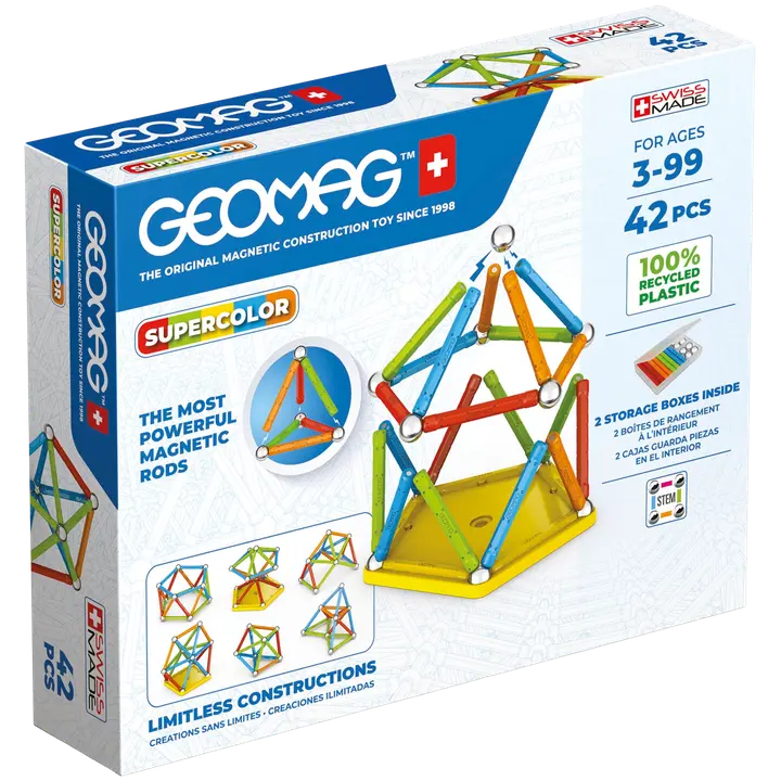 Geomag supercolor magnet pulgad