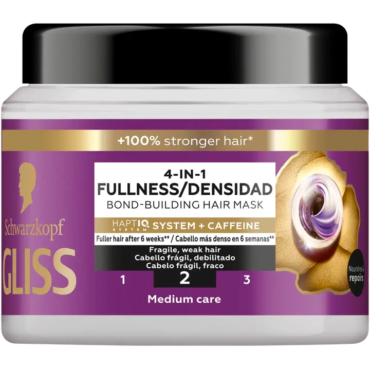 Schwarzkopf Gliss 4-in-1 Fullness Bond-Building Hair Mask 400ml