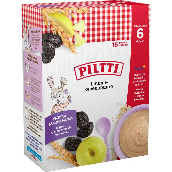 Piltti 2x240g Luumu-omenapuuro puurojauhe 6kk