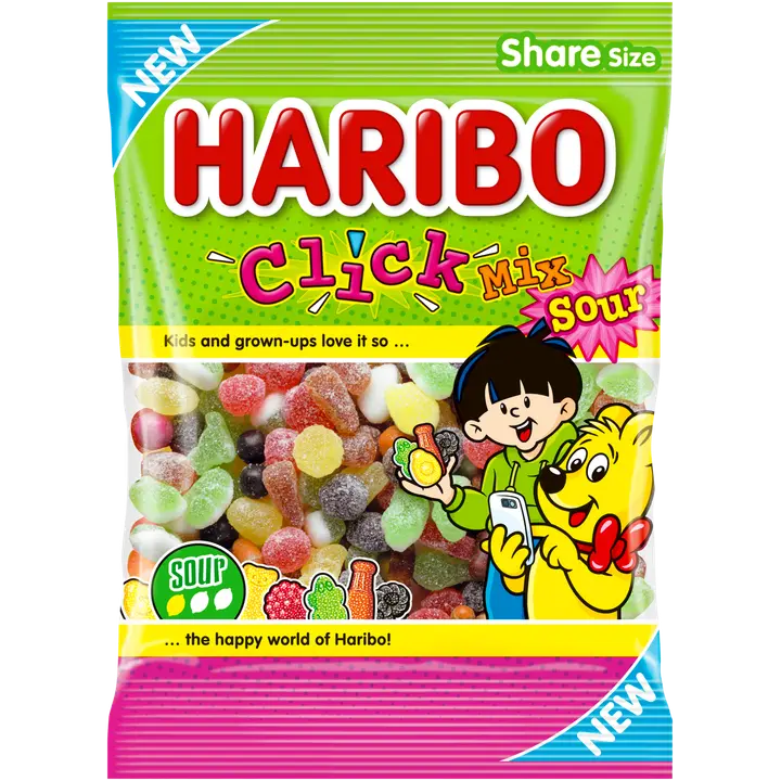 HARIBO Click Mix Sour 250 g karkkipussi