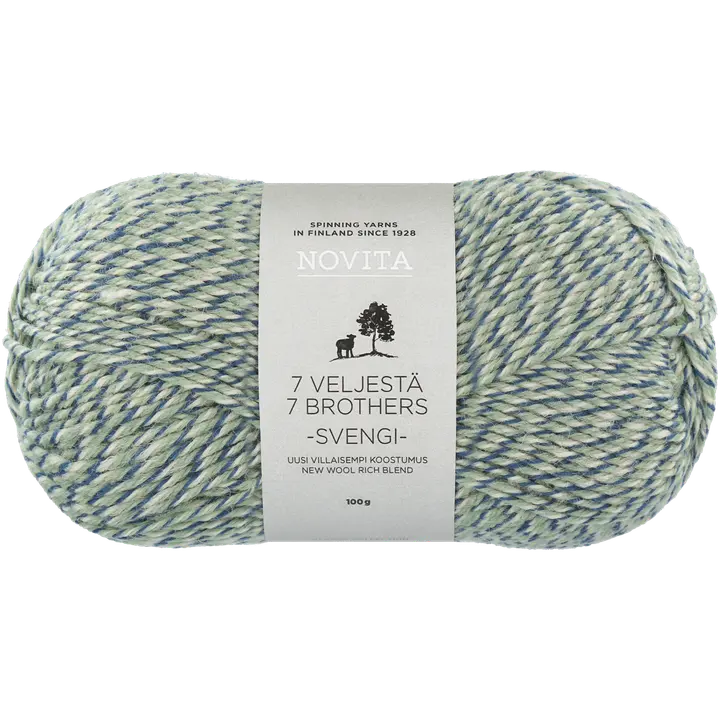 Novita lanka 7 Veljestä Svengi 100 g pastilli 8151