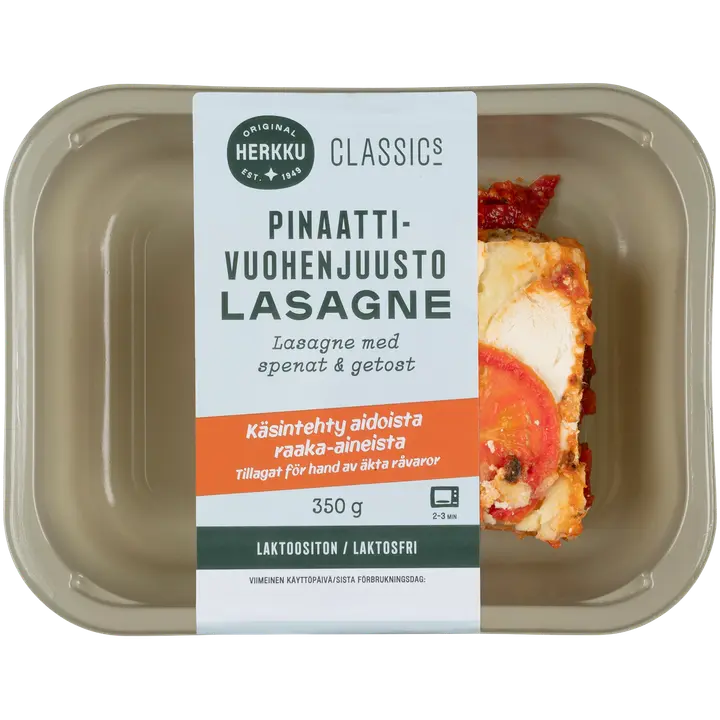 Herkku Classics Pinaatti-vuohenjuustolasagne 350g