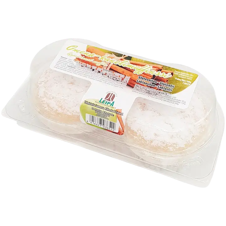Jokioisten Leipä gluteeniton omena-kanelimuffinssi pakattu 2x80 g