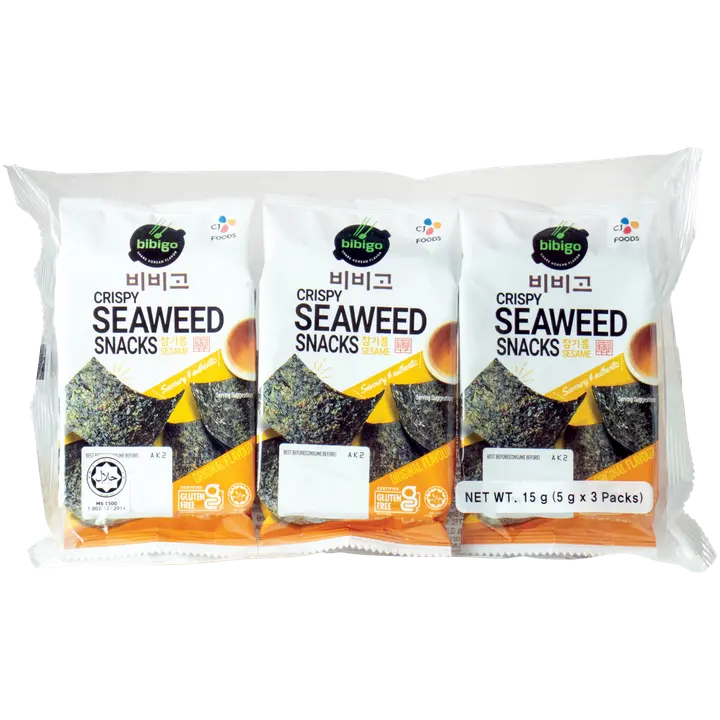Bibigo Rapea merilevä snack seesami 15g