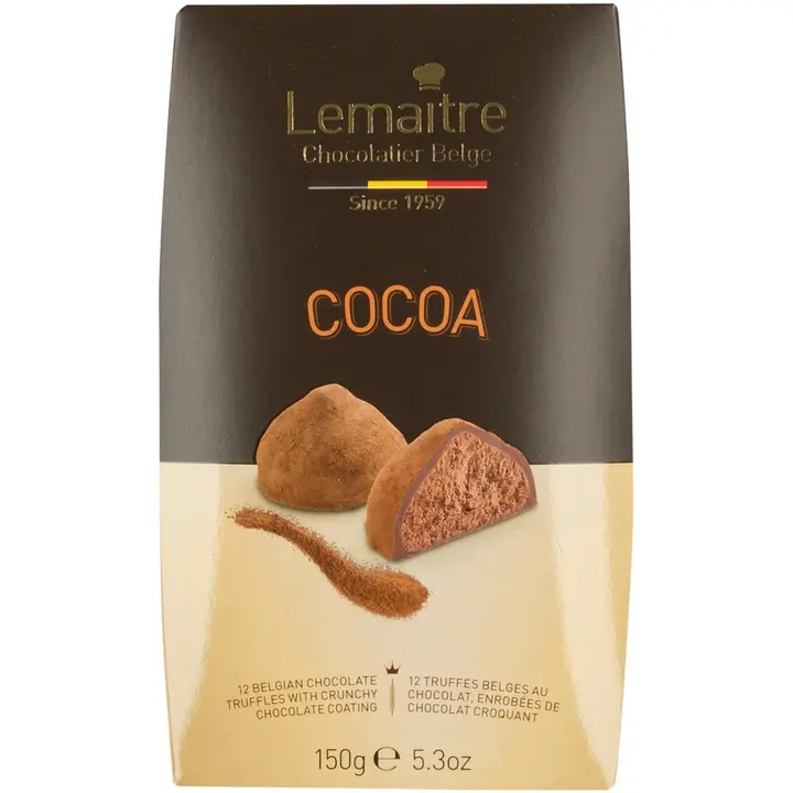 Lemaitre 150g Cocoa Double coated tryffeli