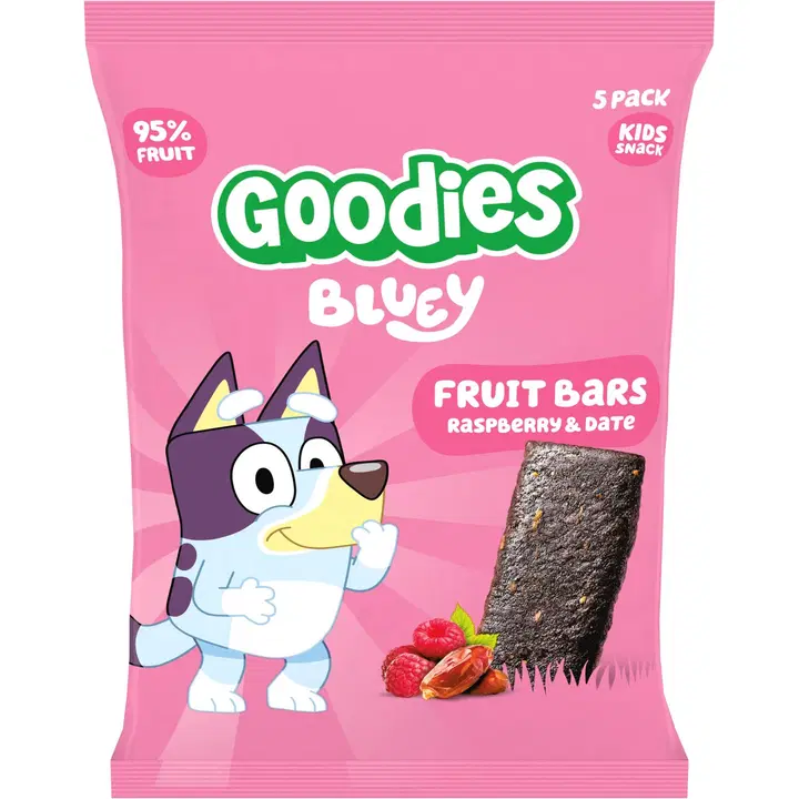 Goodies Bluey Raspberry & Date Fruit bars fruktbar 5x20g