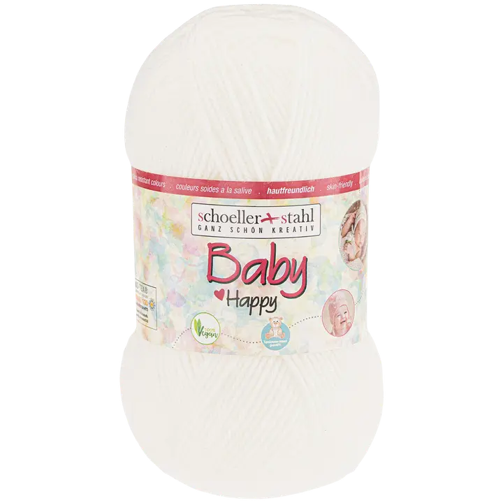 Schoeller+Stahl neulelanka Baby Happy 50 g valkoinen