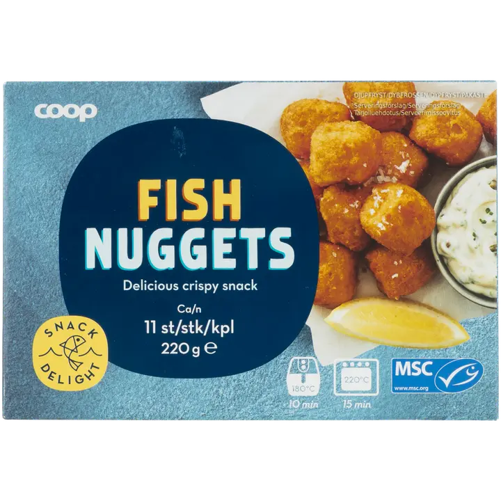 Coop kalanuggetit MSC 220 g pakaste