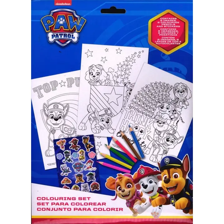 Paw Patrol värvipliiatsid