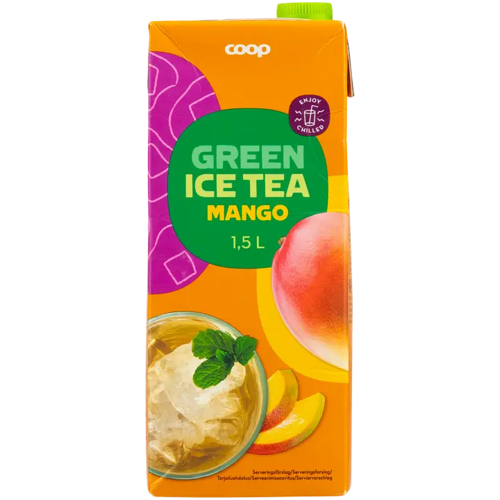 Coop vihreä jäätee mango 1,5l