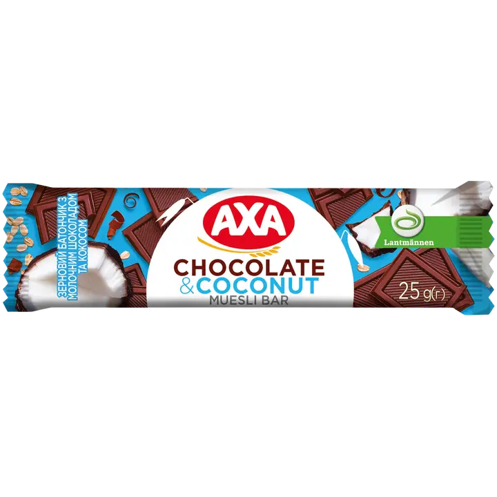 Axa müslibatoon piimašokolaadi ja kookosega 25g