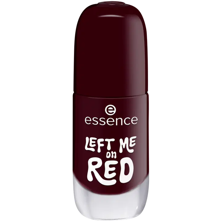 essence gel nail polish 12 LEFT ME on RED 8 ml