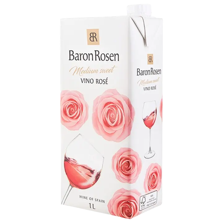 Baron Rosen Vino Rose Medium Sweet vein 10%vol 1L