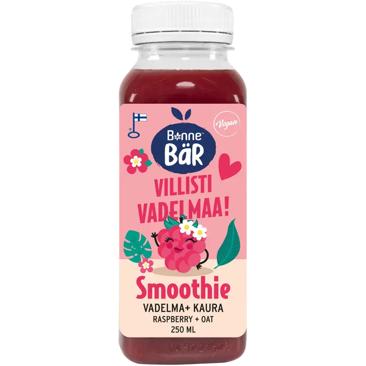 Bonne Bär Vadelma kaurasmoothie 250 ml
