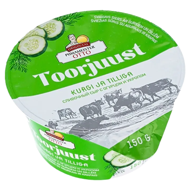 Piimameister Otto toorjuust kurgi ja tilliga 150g