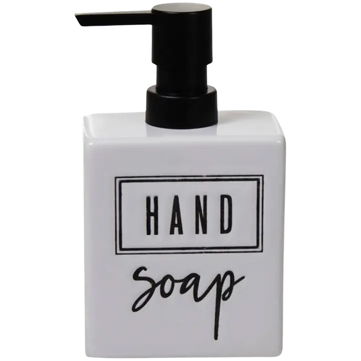 Pumbaga kätepesuseep hoidja valge