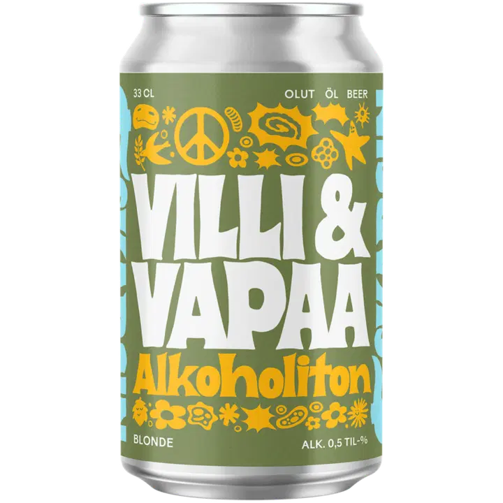 Fiskarsin Panimo Villi ja Vapaa Non -alc Blonde 0,5% 0,33L