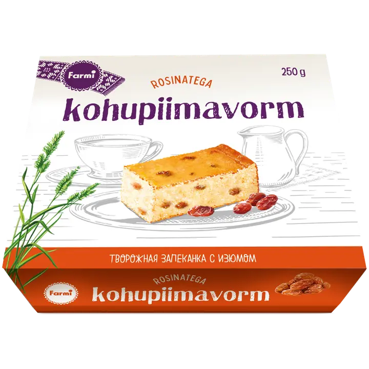 Farmi Rosinatega kohupiimavorm, 250 g