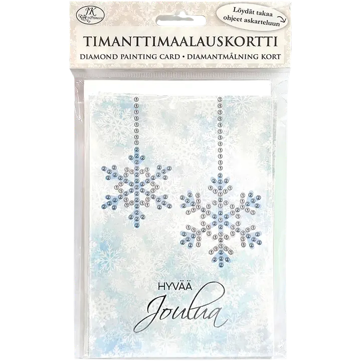 J.K. Primeco timanttimaalauskortti Lumihiutaleet 5kpl