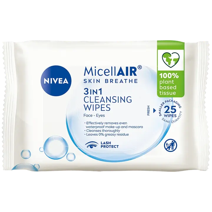 Nivea näopuhastussalvrätid MicellAIR 3in1 25tk